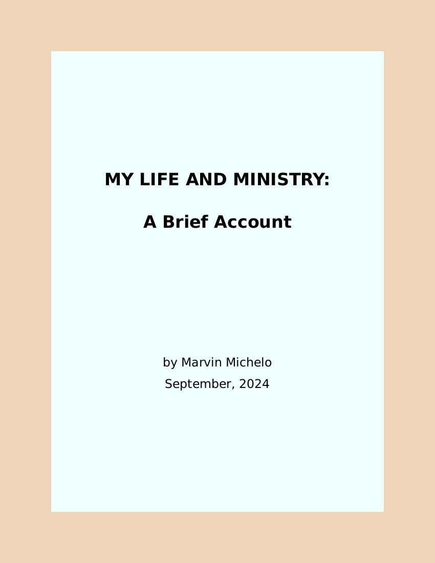 My Life and Ministry